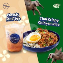 Thai Crispy Chicken Rice   Milk Tea